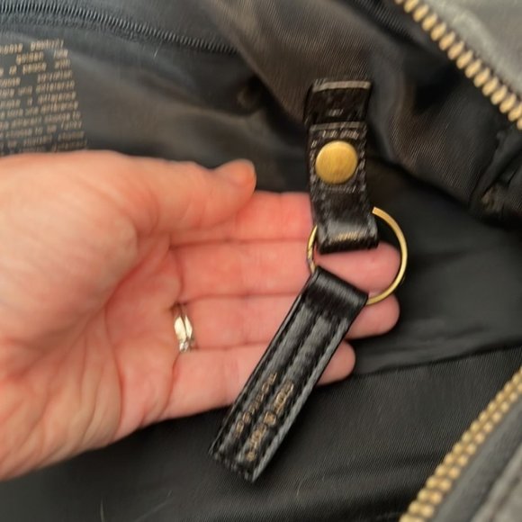 NWOT Matt & Nat faux fur and vegan leather bronze studded handbag - Picture 7 of 8